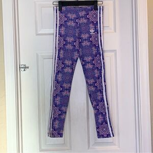 Adidas Multicolored Leggings Girls Youth Size Small